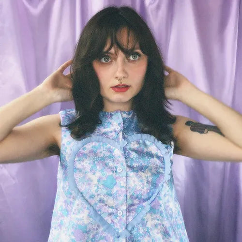 vintage frill sweetheart shirt