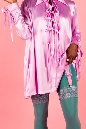 all tied up, babydoll dress