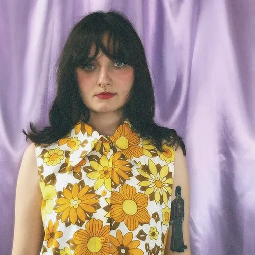 1970s mustard a-line shirt