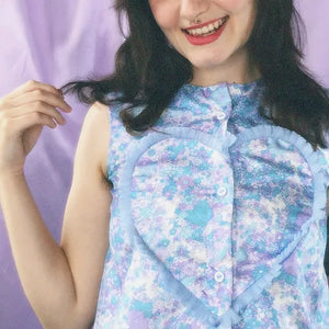 vintage frill sweetheart shirt