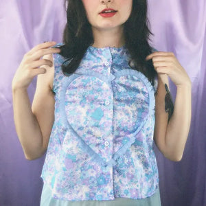 vintage frill sweetheart shirt