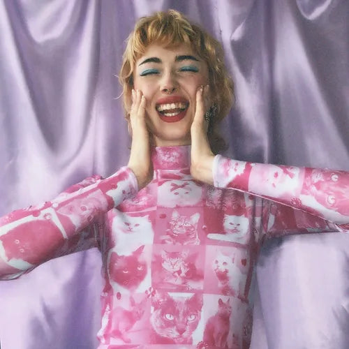 pink kitty rollneck