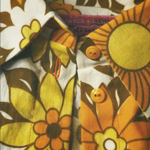 1970s mustard a-line shirt