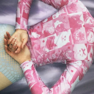 pink kitty rollneck