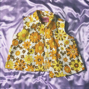 1970s mustard a-line shirt