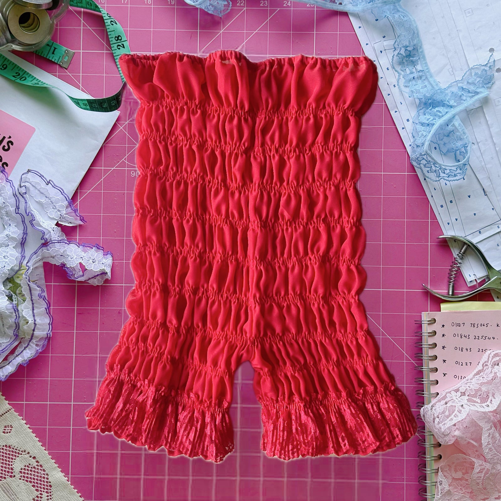 Pop off red - Naughty Bloomer Shorts