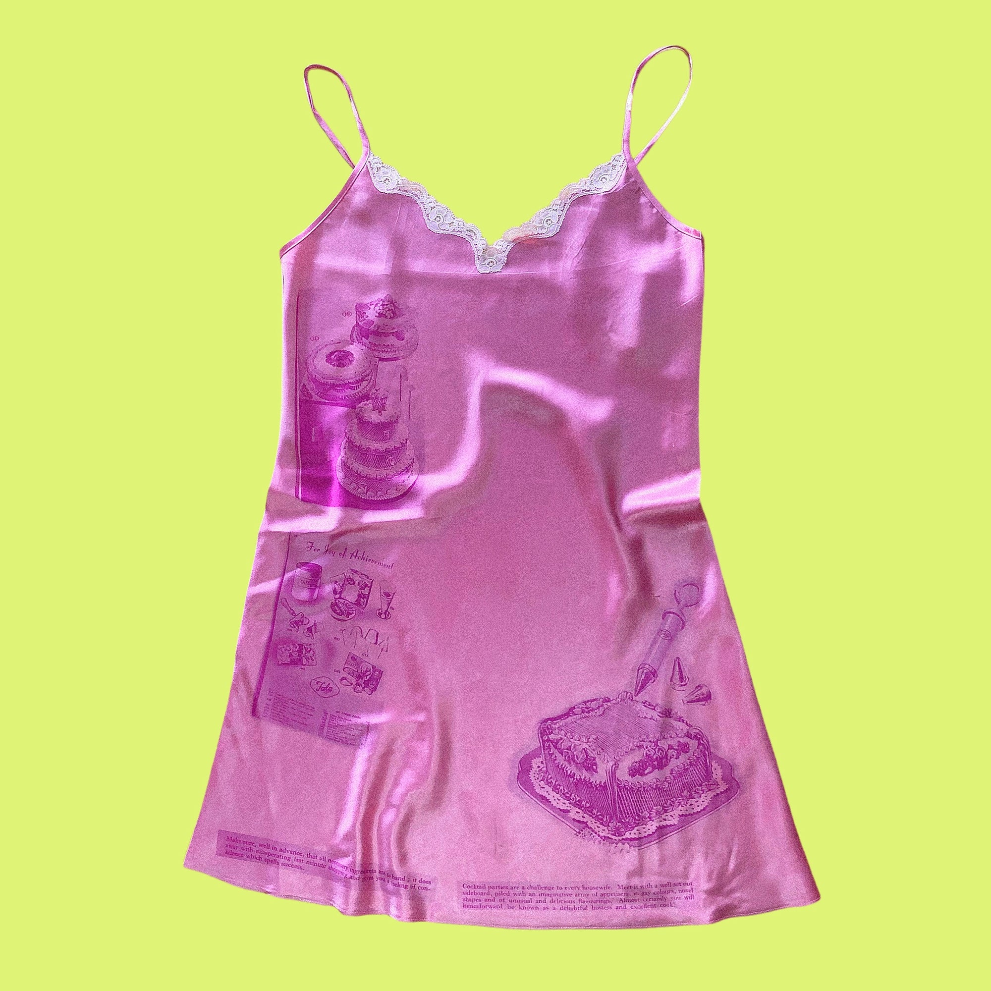 printed slip dress