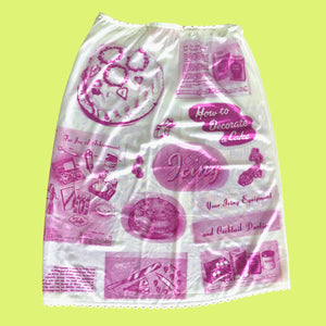 printed slip skirt