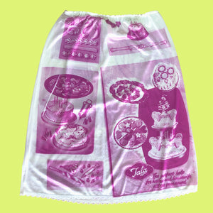 printed slip skirt
