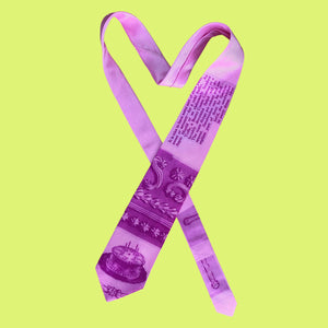 pink piped tie