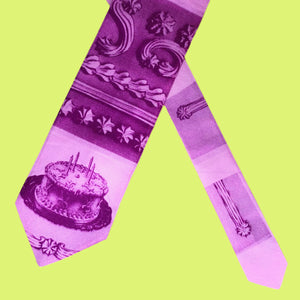 pink piped tie