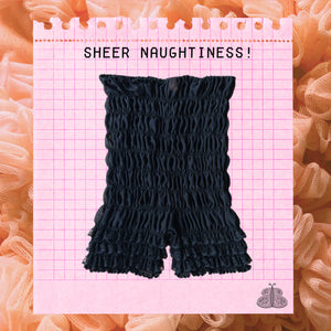 Naughty - sheer - Bloomer Shorts